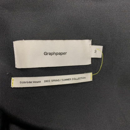 【中古品】【メンズ】 GRAPHPAPER グラフペーパー GM231-40026 SEMI-DULL POPLIN TRACK PANTS セミダル ポプリン トラック パンツ ボトムス 151-260607-kh-11-izu サイズ：2 カラー：ブラック 万代Net店