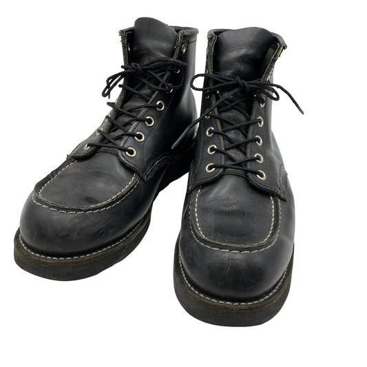 【中古品】【メンズ】 RED WING レッドウィング 6-INCH CLASSIC MOC 8137 6インチ クラシック モック USA製 ブーツ 靴 164-260607-as-04-izu サイズ：US 8 1/2 カラー：ブラック 万代Net店