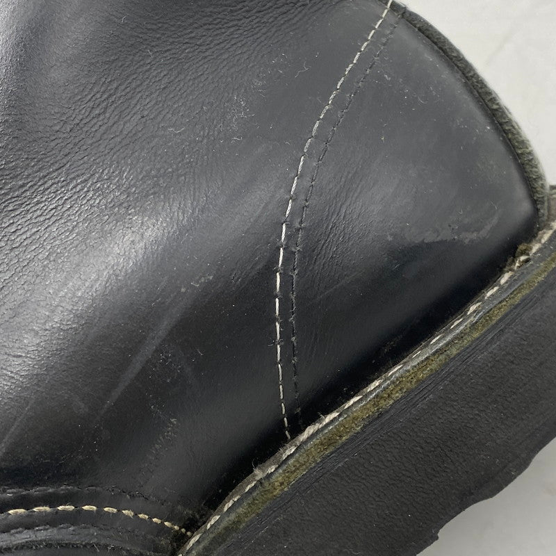 【中古品】【メンズ】 RED WING レッドウィング 6-INCH CLASSIC MOC 8137 6インチ クラシック モック USA製 ブーツ 靴 164-260607-as-04-izu サイズ：US 8 1/2 カラー：ブラック 万代Net店