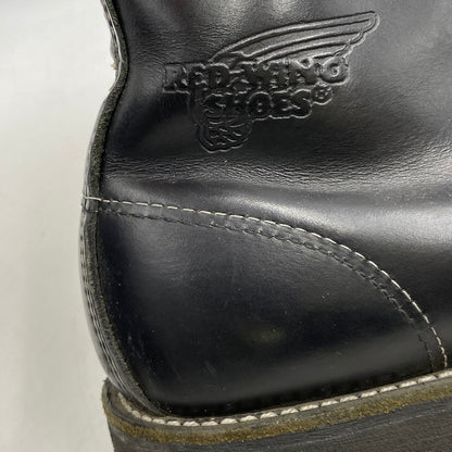 【中古品】【メンズ】 RED WING レッドウィング 6-INCH CLASSIC MOC 8137 6インチ クラシック モック USA製 ブーツ 靴 164-260607-as-04-izu サイズ：US 8 1/2 カラー：ブラック 万代Net店