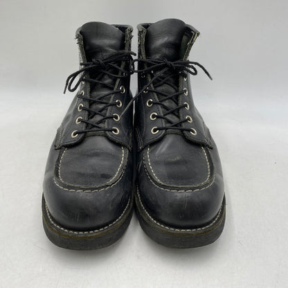 【中古品】【メンズ】 RED WING レッドウィング 6-INCH CLASSIC MOC 8137 6インチ クラシック モック USA製 ブーツ 靴 164-260607-as-04-izu サイズ：US 8 1/2 カラー：ブラック 万代Net店