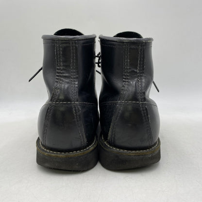 【中古品】【メンズ】 RED WING レッドウィング 6-INCH CLASSIC MOC 8137 6インチ クラシック モック USA製 ブーツ 靴 164-260607-as-04-izu サイズ：US 8 1/2 カラー：ブラック 万代Net店