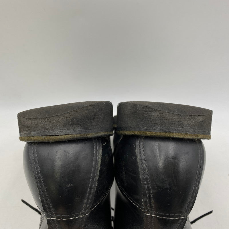 【中古品】【メンズ】 RED WING レッドウィング 6-INCH CLASSIC MOC 8137 6インチ クラシック モック USA製 ブーツ 靴 164-260607-as-04-izu サイズ：US 8 1/2 カラー：ブラック 万代Net店