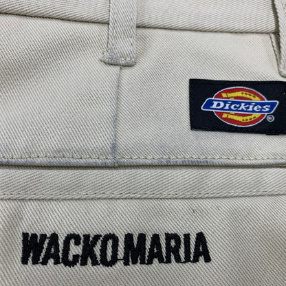 【中古品】【メンズ】 WACKO MARIA ワコマリア × DICKIES ディッキーズ 25FW-WMP-DC01 PLEATED TROUSERS プリーツ トラウザーズ パンツ ボトムス 153-260607-kh-15-izu サイズ：M カラー：オフホワイト系 万代Net店