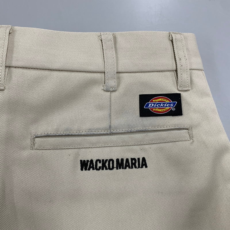 【中古品】【メンズ】 WACKO MARIA ワコマリア × DICKIES ディッキーズ 25FW-WMP-DC01 PLEATED TROUSERS プリーツ トラウザーズ パンツ ボトムス 153-260607-kh-15-izu サイズ：M カラー：オフホワイト系 万代Net店