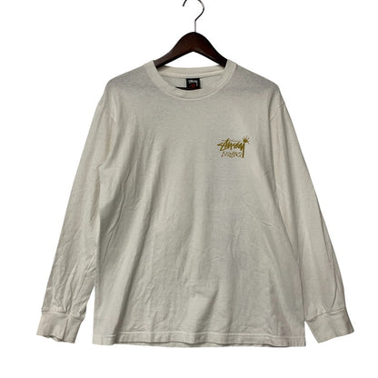 【中古品】【メンズ】 STUSSY ステューシー メキシコ製 MILANOチャプトオープン記念 ミラノ店 MADONNA LS TEE マドンナ ロングスリーブ ティー トップス 長袖 142-260611-cs-07-izu サイズ：M カラー：ホワイト 万代Net店