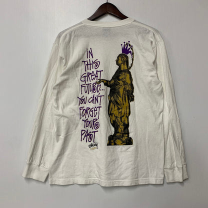 【中古品】【メンズ】 STUSSY ステューシー メキシコ製 MILANOチャプトオープン記念 ミラノ店 MADONNA LS TEE マドンナ ロングスリーブ ティー トップス 長袖 142-260611-cs-07-izu サイズ：M カラー：ホワイト 万代Net店