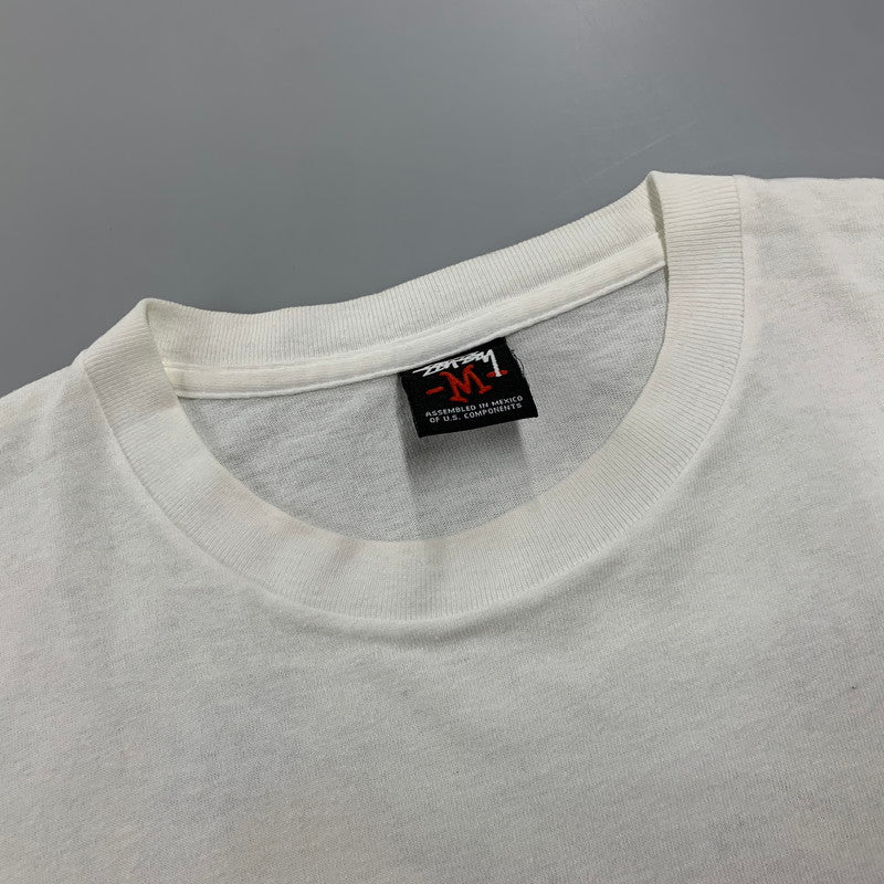 【中古品】【メンズ】 STUSSY ステューシー メキシコ製 MILANOチャプトオープン記念 ミラノ店 MADONNA LS TEE マドンナ ロングスリーブ ティー トップス 長袖 142-260611-cs-07-izu サイズ：M カラー：ホワイト 万代Net店