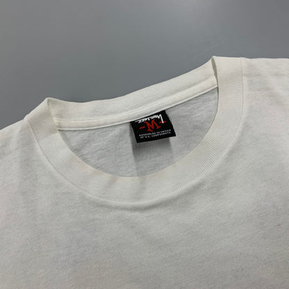 【中古品】【メンズ】 STUSSY ステューシー メキシコ製 MILANOチャプトオープン記念 ミラノ店 MADONNA LS TEE マドンナ ロングスリーブ ティー トップス 長袖 142-260611-cs-07-izu サイズ：M カラー：ホワイト 万代Net店