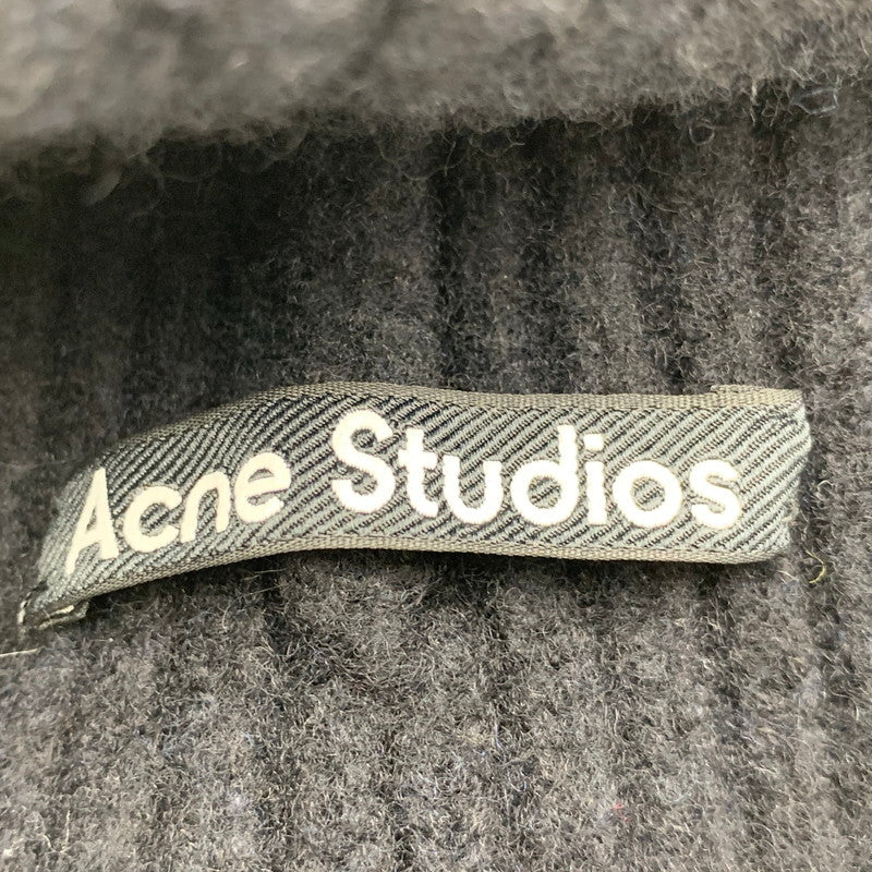 【中古品】【メンズ/レディース】 ACNE STUDIOS アクネ ストゥディオズ MINI FA-MI-HAT ミニ ファミ ハット S000005 KNIT CAP ニット キャップ 帽子 185-260612-ya-15-izu サイズ：8-10(55cm） カラー：ブラック 万代Net店
