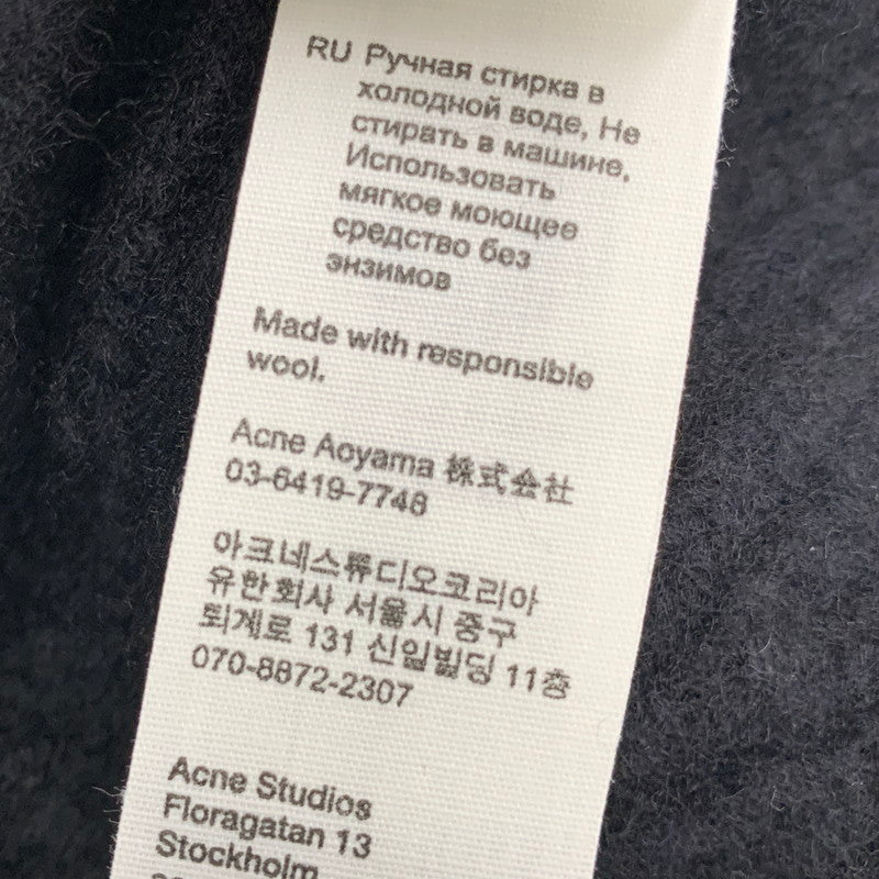【中古品】【メンズ/レディース】 ACNE STUDIOS アクネ ストゥディオズ MINI FA-MI-HAT ミニ ファミ ハット S000005 KNIT CAP ニット キャップ 帽子 185-260612-ya-15-izu サイズ：8-10(55cm） カラー：ブラック 万代Net店
