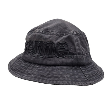 【中古品】【メンズ/レディース】 Supreme シュプリーム OUTLINE CRUSHER アウトラインクラッシャー バケットハット バケハ 帽子 185-260618-as-01-izu サイズ：M/L カラー：ブラック 万代Net店