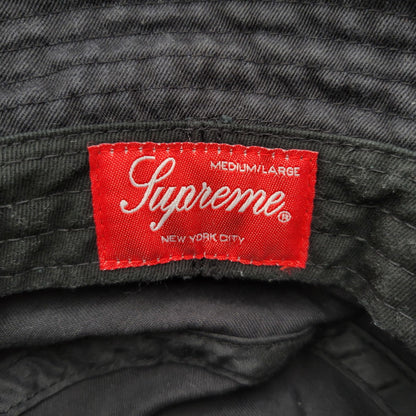 【中古品】【メンズ/レディース】 Supreme シュプリーム OUTLINE CRUSHER アウトラインクラッシャー バケットハット バケハ 帽子 185-260618-as-01-izu サイズ：M/L カラー：ブラック 万代Net店