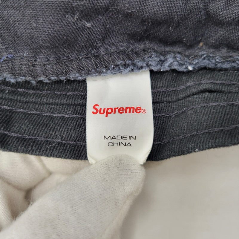 【中古品】【メンズ/レディース】 Supreme シュプリーム OUTLINE CRUSHER アウトラインクラッシャー バケットハット バケハ 帽子 185-260618-as-01-izu サイズ：M/L カラー：ブラック 万代Net店