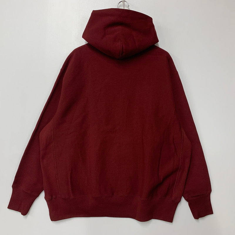 【中古美品】【メンズ】 MIN-NANO ミンナノ × CHAMPION チャンピオン REVERSE WEAVE SWEAT HOODIE C8-C124 リバースウィーブ スウェットフーディー パーカー 140-260607-as-14-izu サイズ：L カラー：レッド系 万代Net店
