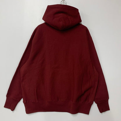 【中古美品】【メンズ】 MIN-NANO ミンナノ × CHAMPION チャンピオン REVERSE WEAVE SWEAT HOODIE C8-C124 リバースウィーブ スウェットフーディー パーカー 140-260607-as-14-izu サイズ：L カラー：レッド系 万代Net店