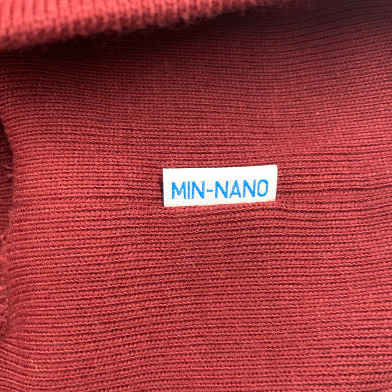 【中古美品】【メンズ】 MIN-NANO ミンナノ × CHAMPION チャンピオン REVERSE WEAVE SWEAT HOODIE C8-C124 リバースウィーブ スウェットフーディー パーカー 140-260607-as-14-izu サイズ：L カラー：レッド系 万代Net店