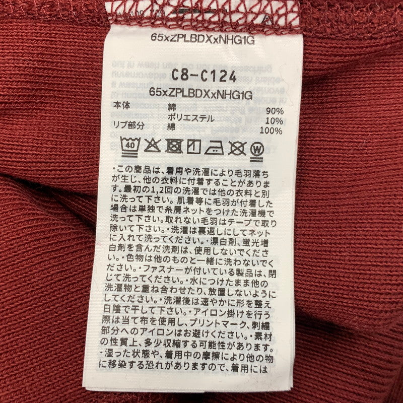 【中古美品】【メンズ】 MIN-NANO ミンナノ × CHAMPION チャンピオン REVERSE WEAVE SWEAT HOODIE C8-C124 リバースウィーブ スウェットフーディー パーカー 140-260607-as-14-izu サイズ：L カラー：レッド系 万代Net店