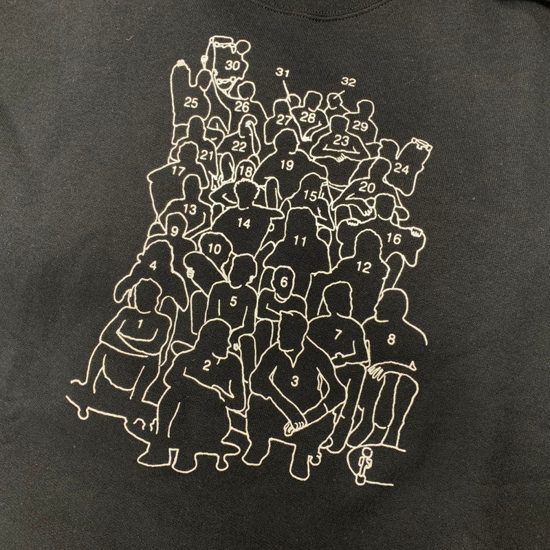 【中古美品】【メンズ】 DEAR ディアー WHO’S WHO CREWNECK SWEAT SHIRT クルーネック スウェット トレーナー 142-260607-as-19-izu サイズ：L カラー：ブラック 万代Net店