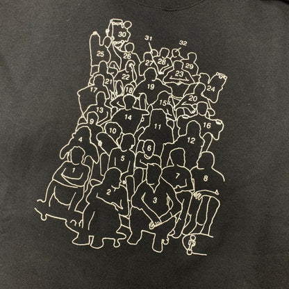 【中古美品】【メンズ】 DEAR ディアー WHO’S WHO CREWNECK SWEAT SHIRT クルーネック スウェット トレーナー 142-260607-as-19-izu サイズ：L カラー：ブラック 万代Net店