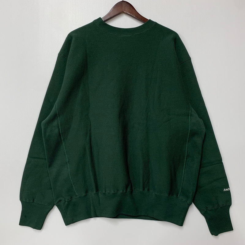 【中古美品】【メンズ】 MERCEDES ANCHOR メルセデスアンカー × CHAMPION チャンピオン REVERSE WEAVE CREW SWEAT SHIRT C8-C027 リバースウィーブ クルー スウェット 142-260607-as-20-izu サイズ：L カラー：グリーン 万代Net店