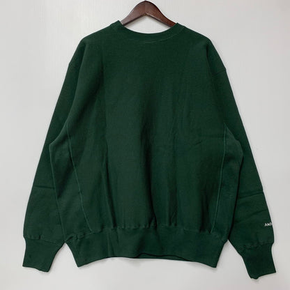【中古美品】【メンズ】 MERCEDES ANCHOR メルセデスアンカー × CHAMPION チャンピオン REVERSE WEAVE CREW SWEAT SHIRT C8-C027 リバースウィーブ クルー スウェット 142-260607-as-20-izu サイズ：L カラー：グリーン 万代Net店