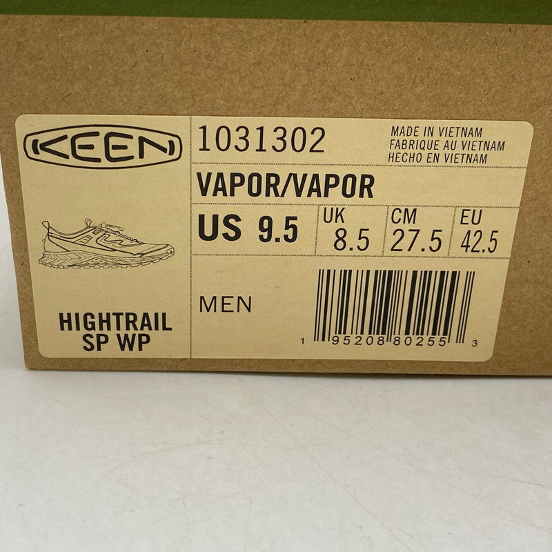 【中古美品】【メンズ】 KEEN キーン BAL HIGHTRAILE SP WP 1031302 ハイトレイル スニーカー シューズ 靴 162-260607-as-05-izu サイズ：27.5cm カラー：グレー系 万代Net店