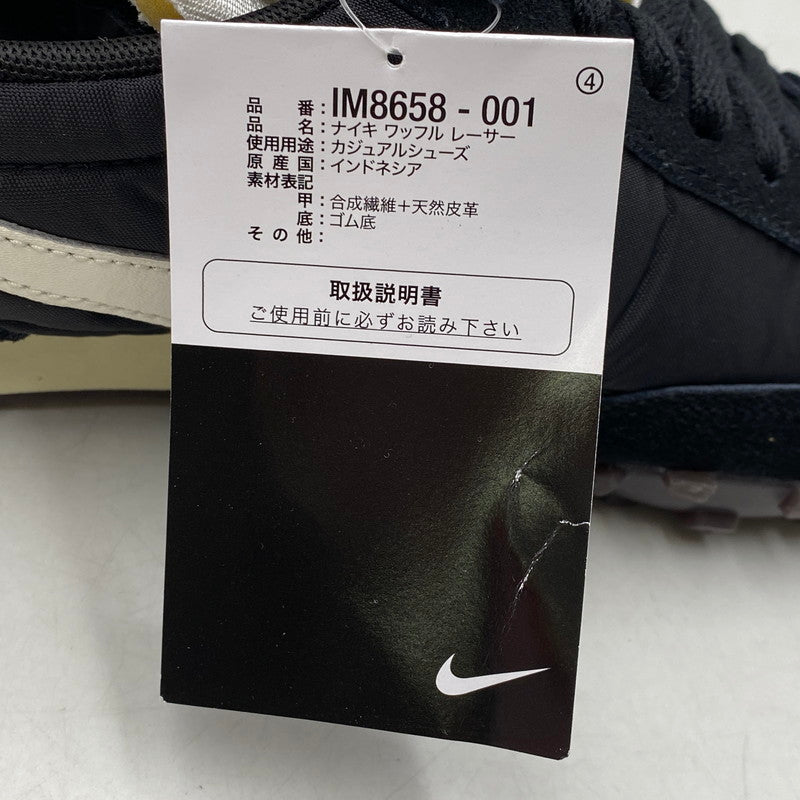 【中古美品】【メンズ】 NIKE ナイキ WAFFLE RACER IM8658-001 ワッフル レーサー スニーカー シューズ 靴 160-260607-as-07-izu サイズ：27.5cm カラー：BLACK/SAIL-COCONUT MILK 万代Net店