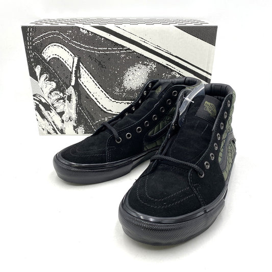 【中古美品】【メンズ】 VANS バンズ × BEN KADOW ベン・ケイドウ SK8-HI VN0A5FCC890 スケートハイ スニーカー シューズ 靴 162-260607-as-06-izu サイズ：27.5cm カラー：ブラック×カーキ 万代Net店