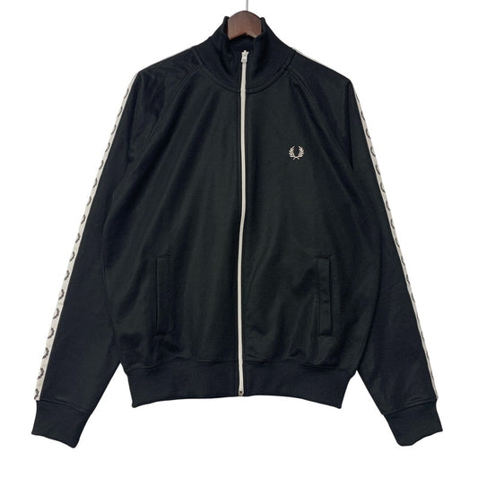 【中古品】【メンズ】 FRED PERRY フレッドペリー TAPED TRACK JACKET J4620 トラックジャケット 141-260607-as-12-izu サイズ：M カラー：ブラック 万代Net店