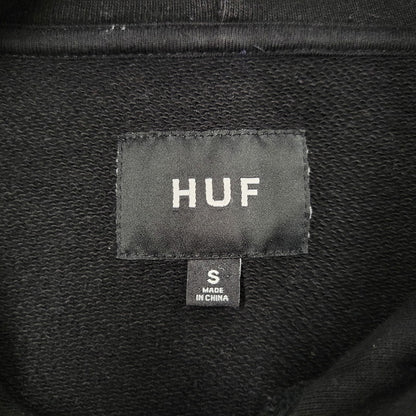 【中古品】【メンズ】 HUF ハフ WORLDWIDE PULLOVER HOODIE ワールドワイド プルオーバー フーディ パーカー 142-260614-as-08-izu サイズ：S カラー：ブラック 万代Net店