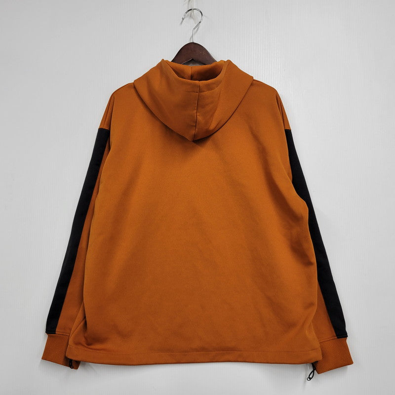 【中古品】【メンズ】 FRED PERRY フレッドペリー TRACK PULLOVER HOODIE F1790 トラック プルオーバー フーディ パーカー 141-260614-as-09-izu サイズ：M カラー：オレンジ 万代Net店