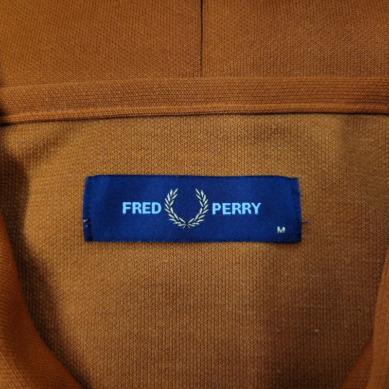 【中古品】【メンズ】 FRED PERRY フレッドペリー TRACK PULLOVER HOODIE F1790 トラック プルオーバー フーディ パーカー 141-260614-as-09-izu サイズ：M カラー：オレンジ 万代Net店