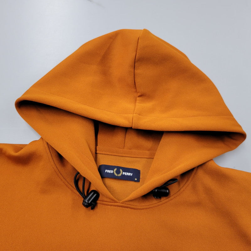 【中古品】【メンズ】 FRED PERRY フレッドペリー TRACK PULLOVER HOODIE F1790 トラック プルオーバー フーディ パーカー 141-260614-as-09-izu サイズ：M カラー：オレンジ 万代Net店