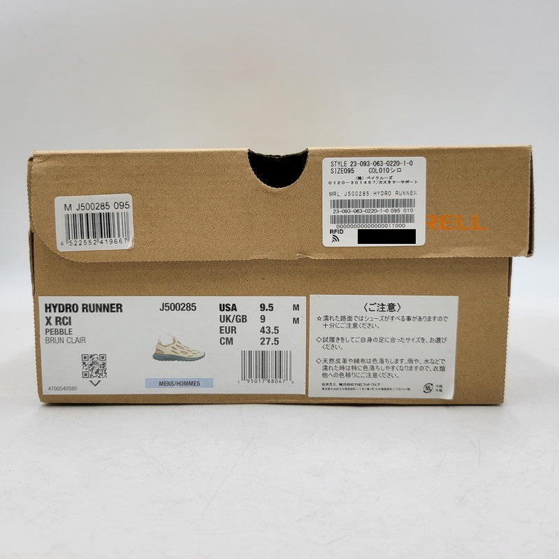 【中古品】【メンズ】 MERRELL×REESE COOPER メレル×リース クーパー J500285 HYDRO RUNNER [1TRL] ハイドロ ランナー スニーカー シューズ 靴 162-260619-cs-15-izu サイズ：27.5cm カラー：ベージュ×グリーン 万代Net店