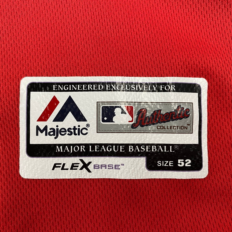 【中古品】【メンズ】 MAJESTIC マジェスティック LOS ANGELES ANGELS ＃17 OHTANI REPLICA UNIFORM ロサンゼルス・エンゼルス 大谷翔平 レプリカ ユニフォーム 148-260618-as-07-izu サイズ：52 カラー：レッド 万代Net店