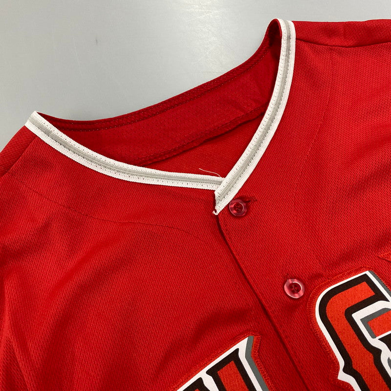 【中古品】【メンズ】 MAJESTIC マジェスティック LOS ANGELES ANGELS ＃17 OHTANI REPLICA UNIFORM ロサンゼルス・エンゼルス 大谷翔平 レプリカ ユニフォーム 148-260618-as-07-izu サイズ：52 カラー：レッド 万代Net店