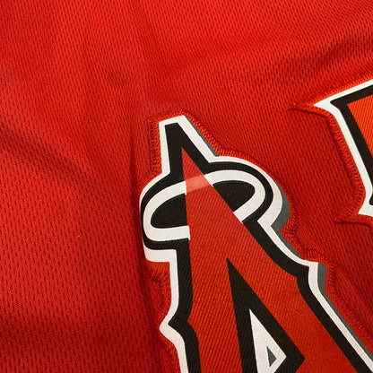 【中古品】【メンズ】 MAJESTIC マジェスティック LOS ANGELES ANGELS ＃17 OHTANI REPLICA UNIFORM ロサンゼルス・エンゼルス 大谷翔平 レプリカ ユニフォーム 148-260618-as-07-izu サイズ：52 カラー：レッド 万代Net店