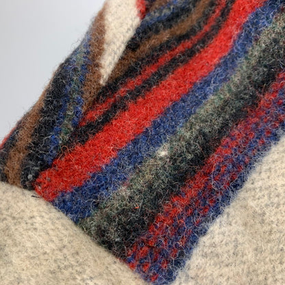 【中古品】【メンズ】 WOOLRICH ウールリッチ BORDER WOOL CHORE COAT ボーダー ウール チョア コート ジャケット USA製 146-260608-as-15-izu サイズ：L カラー：マルチカラー 万代Net店