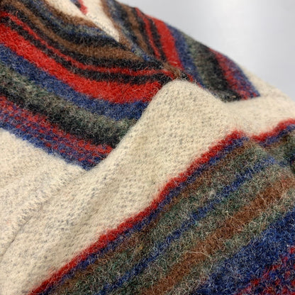 【中古品】【メンズ】 WOOLRICH ウールリッチ BORDER WOOL CHORE COAT ボーダー ウール チョア コート ジャケット USA製 146-260608-as-15-izu サイズ：L カラー：マルチカラー 万代Net店
