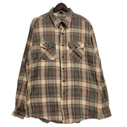 【中古品】【メンズ】 WOOLRICH ウールリッチ L/S CHECK SHIRT 2402C ロングスリーブ チェックシャツ USA製 白タグ 長袖 146-260614-as-14-izu サイズ：XL カラー：マルチカラー 万代Net店