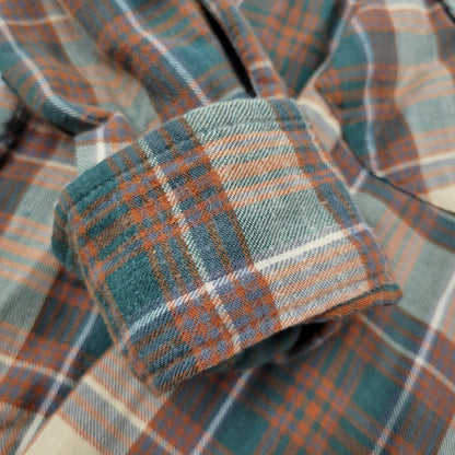 【中古品】【メンズ】 WOOLRICH ウールリッチ L/S CHECK SHIRT 2402C ロングスリーブ チェックシャツ USA製 白タグ 長袖 146-260614-as-14-izu サイズ：XL カラー：マルチカラー 万代Net店