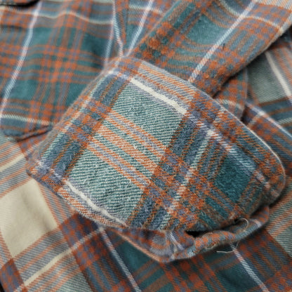 【中古品】【メンズ】 WOOLRICH ウールリッチ L/S CHECK SHIRT 2402C ロングスリーブ チェックシャツ USA製 白タグ 長袖 146-260614-as-14-izu サイズ：XL カラー：マルチカラー 万代Net店