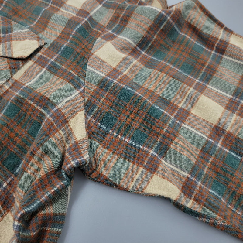 【中古品】【メンズ】 WOOLRICH ウールリッチ L/S CHECK SHIRT 2402C ロングスリーブ チェックシャツ USA製 白タグ 長袖 146-260614-as-14-izu サイズ：XL カラー：マルチカラー 万代Net店