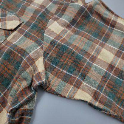 【中古品】【メンズ】 WOOLRICH ウールリッチ L/S CHECK SHIRT 2402C ロングスリーブ チェックシャツ USA製 白タグ 長袖 146-260614-as-14-izu サイズ：XL カラー：マルチカラー 万代Net店