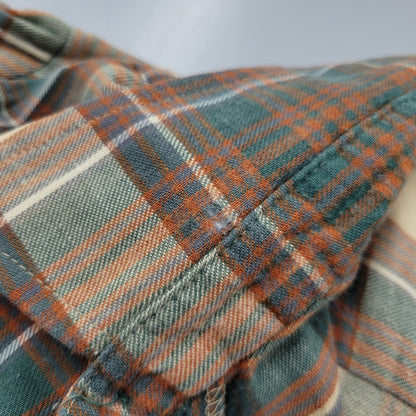 【中古品】【メンズ】 WOOLRICH ウールリッチ L/S CHECK SHIRT 2402C ロングスリーブ チェックシャツ USA製 白タグ 長袖 146-260614-as-14-izu サイズ：XL カラー：マルチカラー 万代Net店