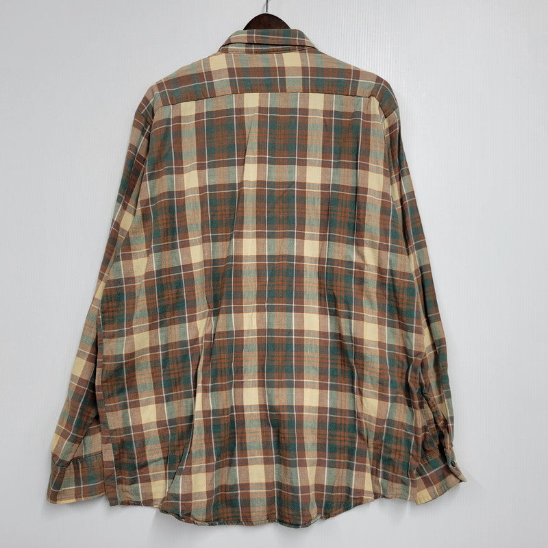 【中古品】【メンズ】 WOOLRICH ウールリッチ L/S CHECK SHIRT 2402C ロングスリーブ チェックシャツ USA製 白タグ 長袖 146-260614-as-14-izu サイズ：XL カラー：マルチカラー 万代Net店