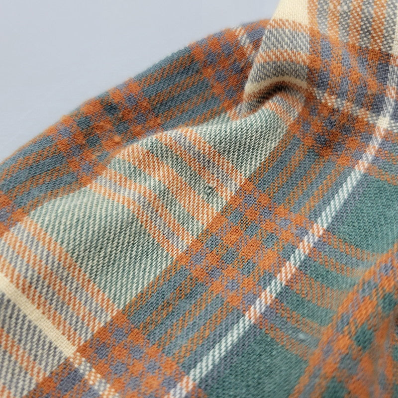 【中古品】【メンズ】 WOOLRICH ウールリッチ L/S CHECK SHIRT 2402C ロングスリーブ チェックシャツ USA製 白タグ 長袖 146-260614-as-14-izu サイズ：XL カラー：マルチカラー 万代Net店