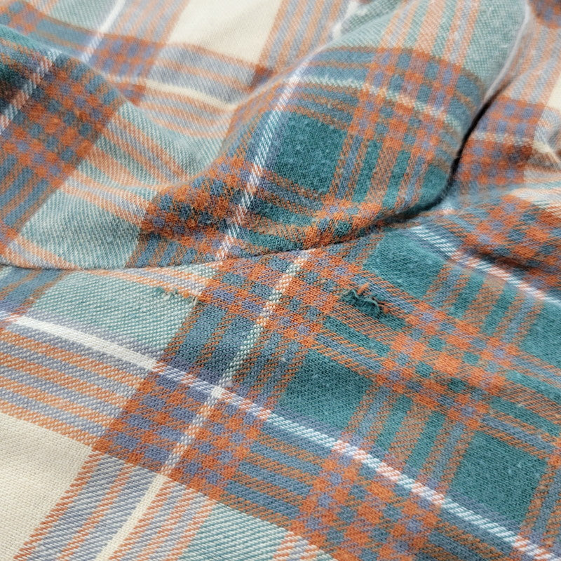 【中古品】【メンズ】 WOOLRICH ウールリッチ L/S CHECK SHIRT 2402C ロングスリーブ チェックシャツ USA製 白タグ 長袖 146-260614-as-14-izu サイズ：XL カラー：マルチカラー 万代Net店