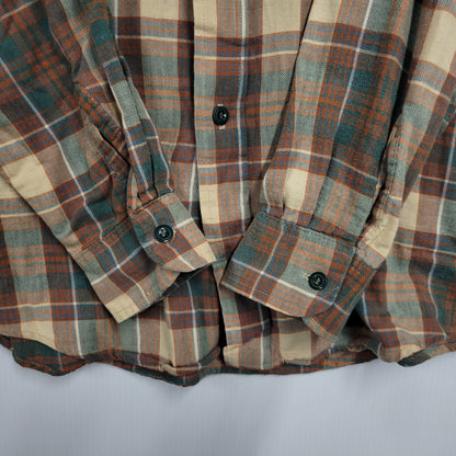 【中古品】【メンズ】 WOOLRICH ウールリッチ L/S CHECK SHIRT 2402C ロングスリーブ チェックシャツ USA製 白タグ 長袖 146-260614-as-14-izu サイズ：XL カラー：マルチカラー 万代Net店